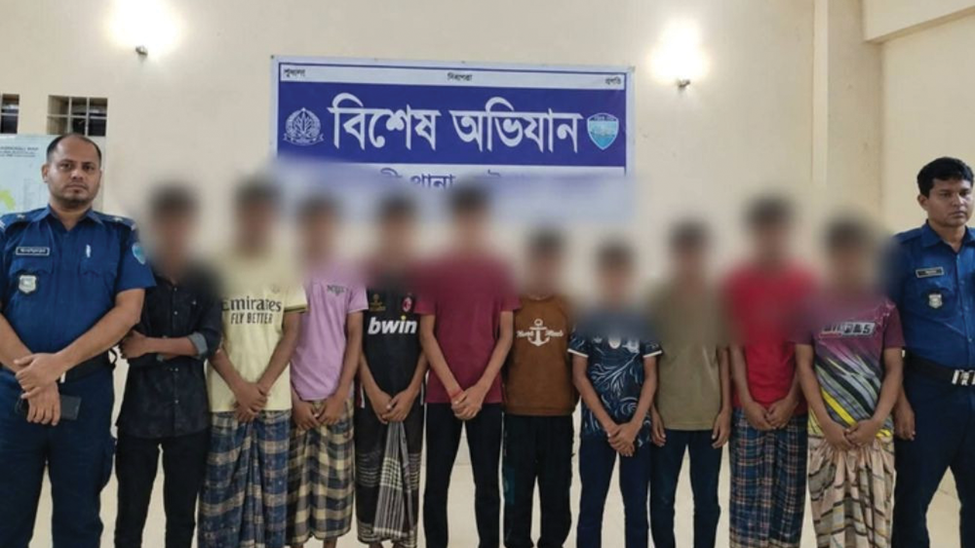 চট্টগ্রামে কিশোর অপরাধবিরোধী অভিযানে এক সপ্তাহে আটক ১,০৭০